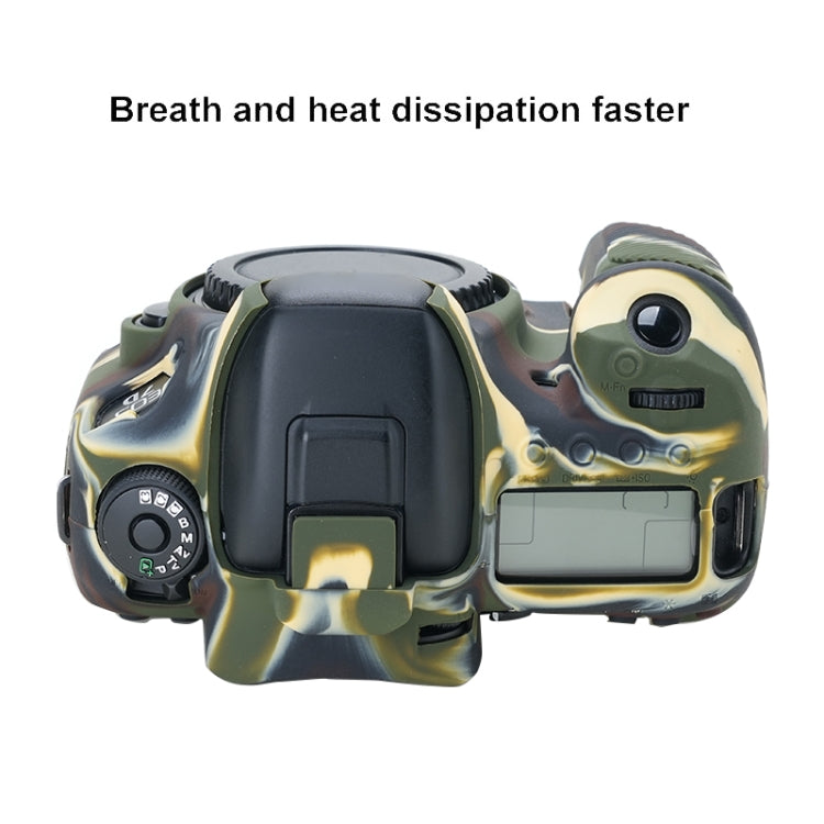 For Canon EOS 7D Mark II Soft Silicone Protective Case (Camouflage) by bashfashion