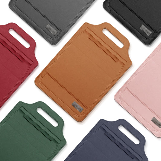 15 inch Multifunctional Mouse Pad Stand Handheld Laptop Bag(Pink) by bashfashion