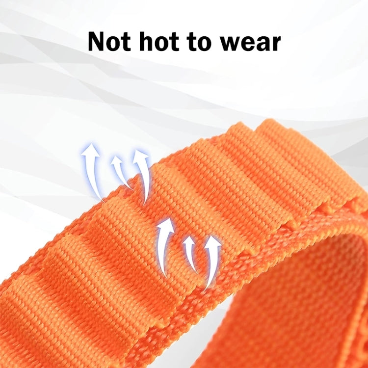 For Fitbit Versa 3 / Sense Universal Loop Nylon Watch Band(Orange) by bashfashion