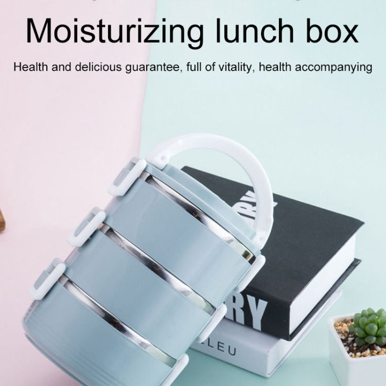 Dual-Layer 1.4L Stainless Steel Insulation Container Lunch Box Food Bento Box(Random Color Delivery) by bashfashion