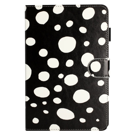10 inch Dot Pattern Leather Tablet Case(Black White Dot) by bashfashion