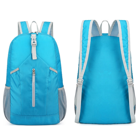 HAWEEL Hiking Portable Foldable Backpack Large Capacity Shoulders Bag (Blue) by HAWEEL