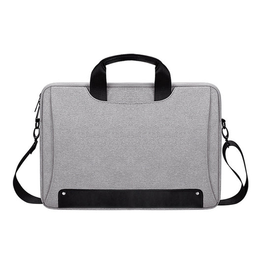 DJ08 Oxford Cloth Waterproof Wear-resistant Laptop Bag for 15.4 inch Laptops, with Concealed Handle & Luggage Tie Rod & Adjustable Shoulder Strap (Grey) by bashfashion
