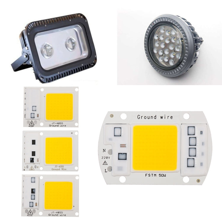 High Power 220V LED FloodlightCool/Warm White COB LED Chip IP65 Smart IC Driver Lamp(20W white) by bashfashion