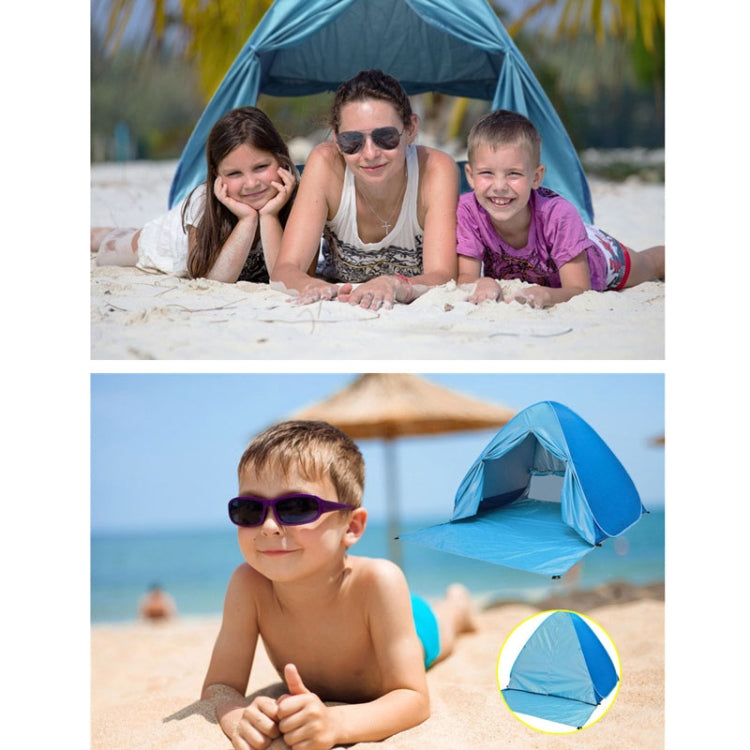 With Curtain Automatic Instant Pop Up Tent Potable Beach Tent, Size: 200x165x130cm(Blue) by bashfashion