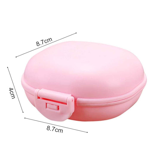 3 PCS Bathroom Dish Plate Case Home Shower Travel Hiking Holder Container Soap Box(pink) by bashfashion