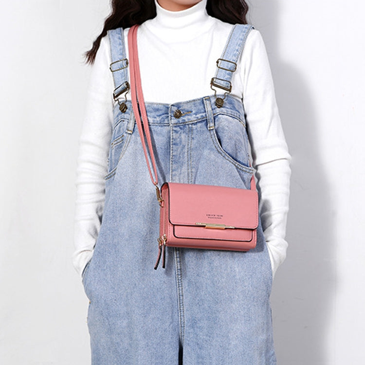 Ladies Wallet Large Capacity Multi-Function Shoulder Bag(Wine Red) by bashfashion