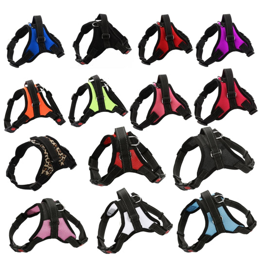 K9 Dog Adjustable Chest Strap, Size: L(Breathable Pink) by bashfashion