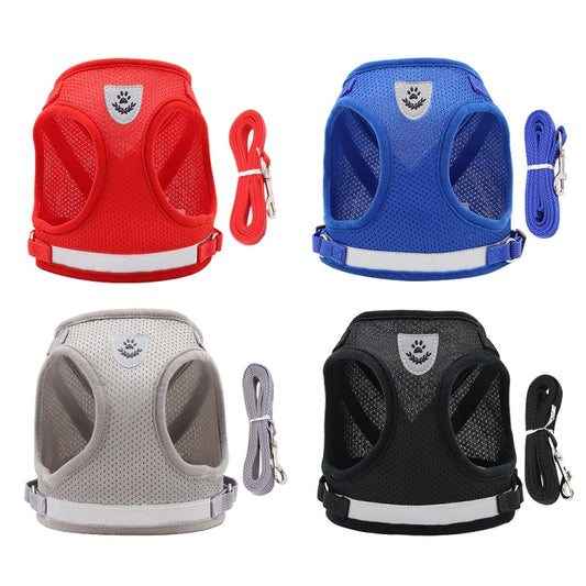 BL-844 Pet Chest Straps Reflective Breathable Dog Rope, Size: M(Red) by bashfashion