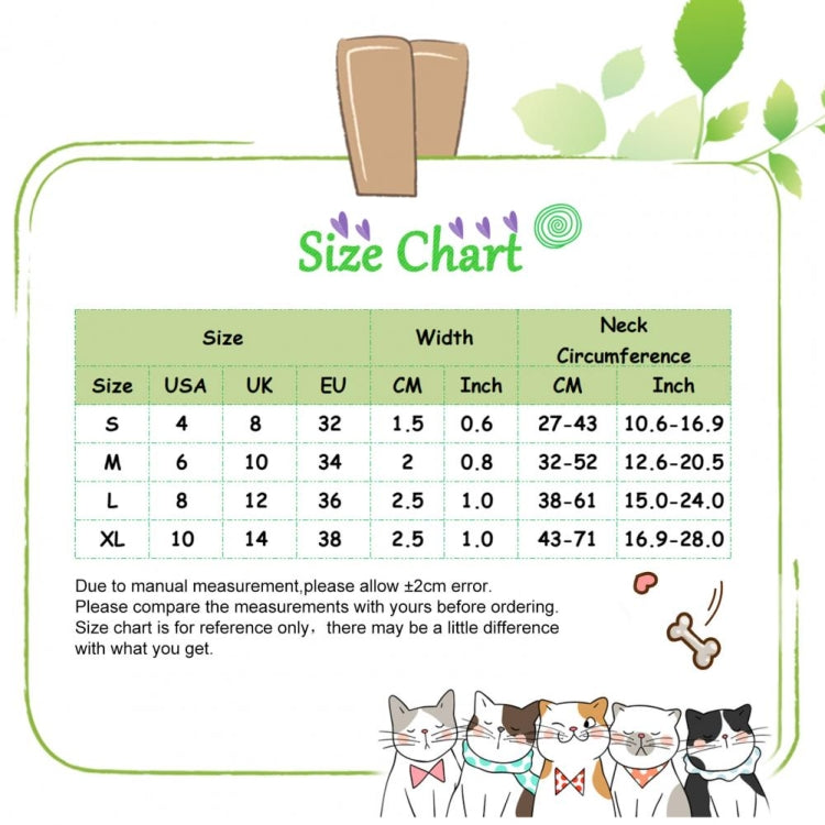 Pet Ethnic Style Polyester Cotton Print Pattern Collar, Size: S: 1.5x27-43cm(Aurora Forest) by bashfashion