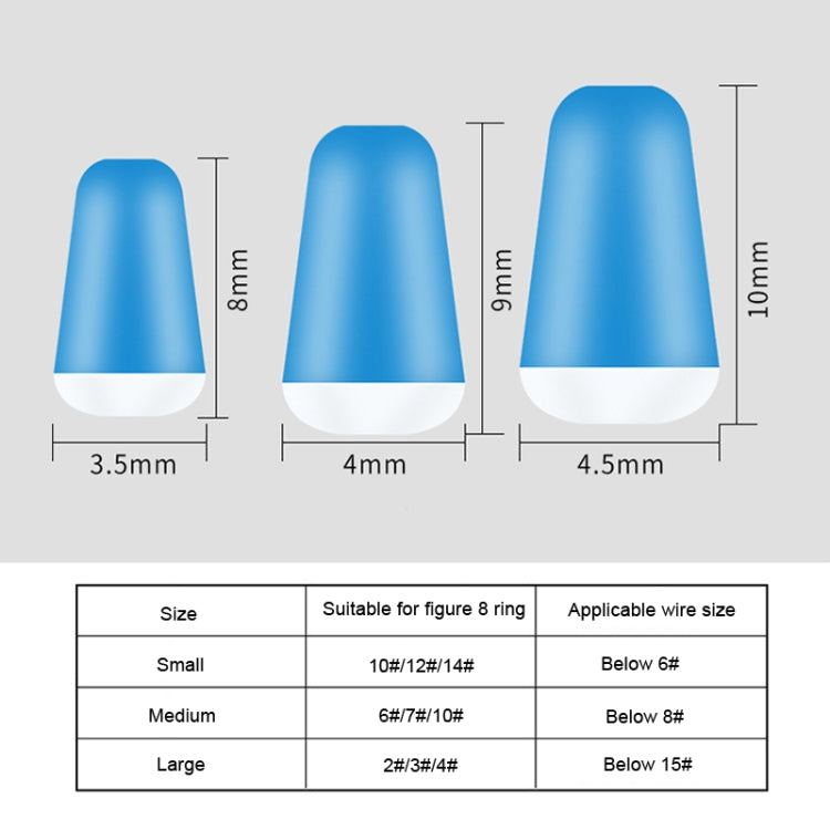 200 PCS DWF01 Silicone Main Line 8 Character Ring Anti-tangle Beans, Size: Small 8mm by bashfashion