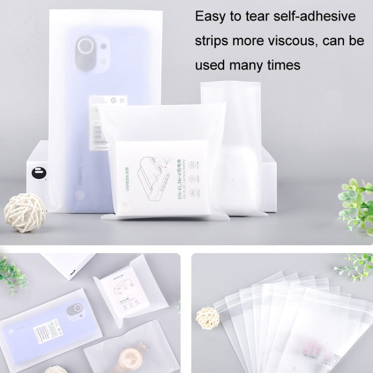 2 Sets CPE Matte Self -Sealed Bag Data Cable Phone Case Packaging Bag, Size: 6x12cm by bashfashion