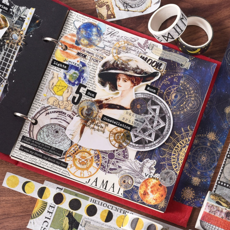 18rolls /Box Nostalgic Memory Washi Tape Set Retro Style DIY Scrapbook Stickers, Style: Sealing Manuscript by bashfashion