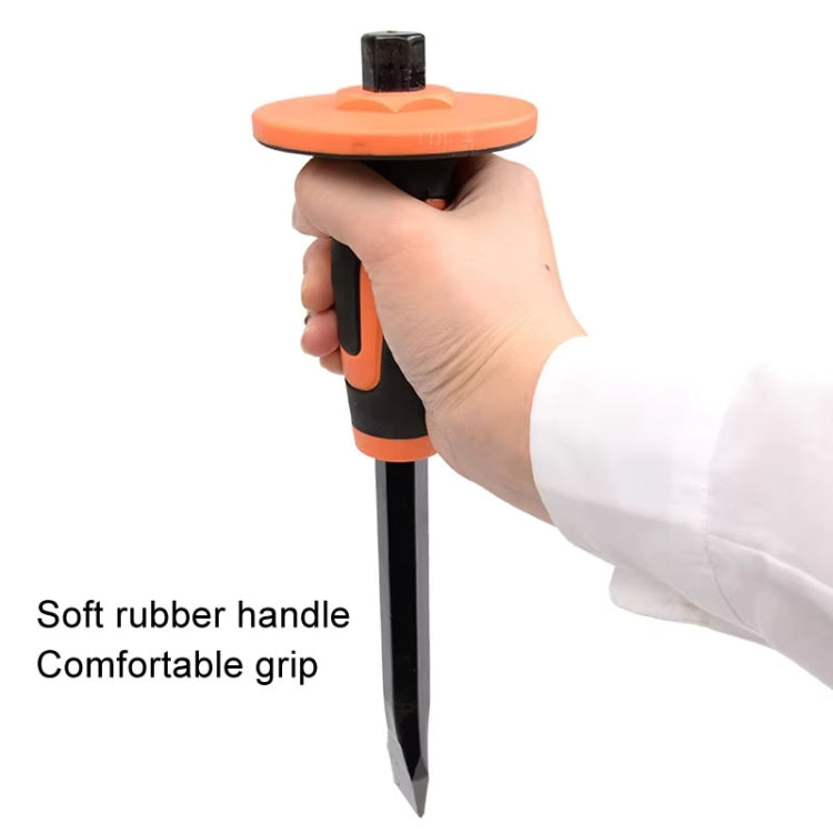 MYTEC Upgraded Tip 250mm Forged Hexagonal Rod Chisel Big Top Cap Industrial Grade Forged Steel Chisel by MYTEC