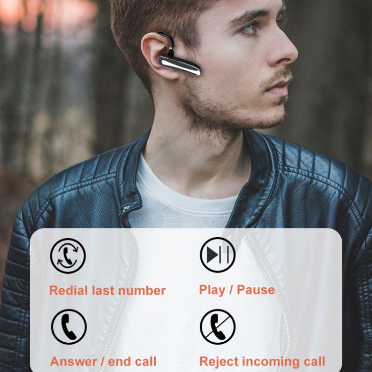 Bluetooth Earphone With Digital Display Charging Compartment Wireless Earphone For Car Talking Noise Reduction(530-1 Flagship Version) by bashfashion