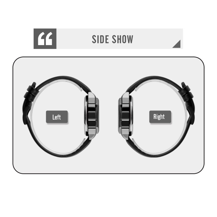 SKMEI 1650 Leather Strap Version LED Digital Display Electronic Watch with Touch Luminous Button(Blue) by SKMEI