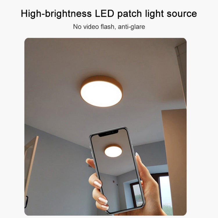 Macaron LED Round Ceiling Lamp, 3-Colors Light, Size:78cm(Blue) by bashfashion