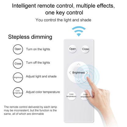 Macaron LED Square Ceiling Lamp, Stepless Dimming, Size:40cm(Pink) by bashfashion