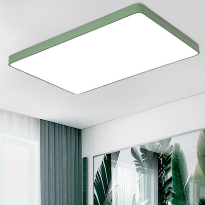 Macaron LED Rectangle Ceiling Lamp, White Light, Size:88x62cm(Green) by bashfashion