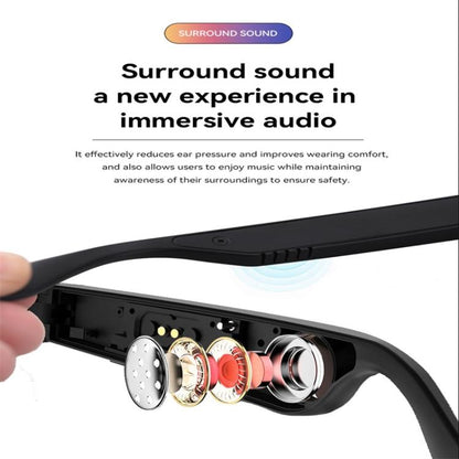 D13 Smart Glasses, Support Bluetooth Call / Bluetooth Music / Remote Control Photo(White) by bashfashion