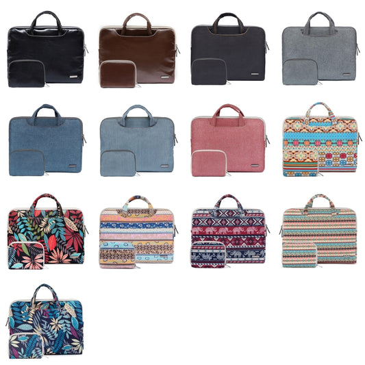 LiSEN LS-116 Simple Laptop Bag Business Laptop Liner Bag, Size: 11.6 inch(Snowflake Nylon Gray) by LiSEN