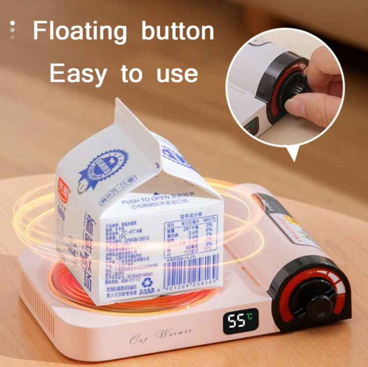 Gas Stove Shape Warming Cup Mat Desktop Heating Constant Temperature Timing Water Cup Heating Base,CN Plug(Green) by bashfashion