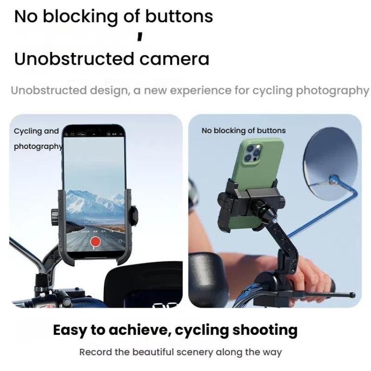 Kewig Motorcycle Bicycle Non-Blocking Mobile Phone Camera Navigation Bracket(M29-C1) by kewig