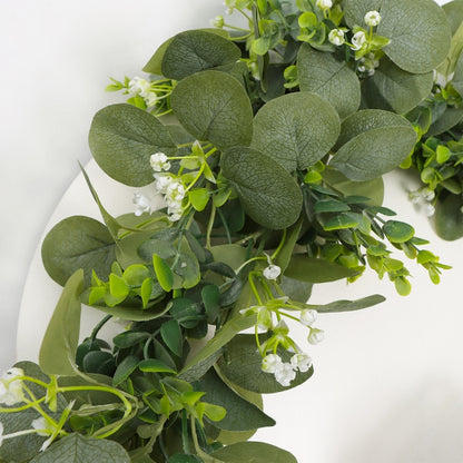 180cm Simulation Greenery Eucalyptus Ivy Leaf Rattan Hanging Fake Flower Decoration Rattan, Style: D Model by bashfashion