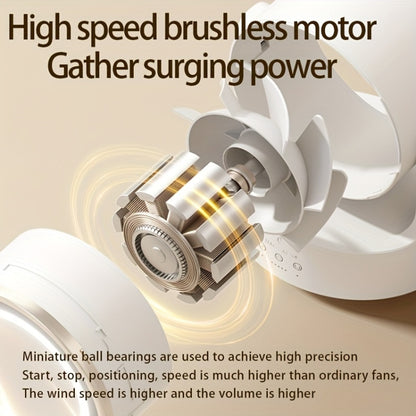 3 In 1 Multifunctional Desktop Fan with LED Light Cosmetic Mirror USB Plug Non-Oscillating by bashfashion