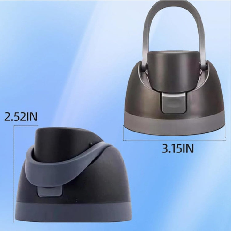 Replacement Lid for Owala Freesi Cup No Leakage One Button Open With Carry Loop(White Blue) by bashfashion