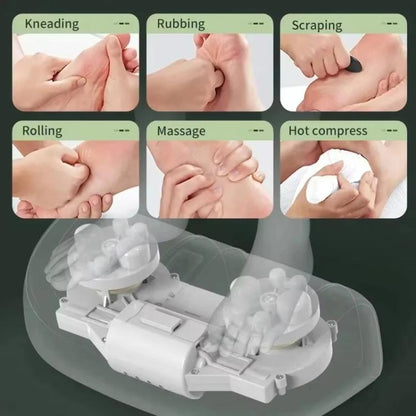 Z5 Dual-frequency Red Light Constant Temperature Hot Compress Foot Massager, Spec: EU Plug(Black) by bashfashion