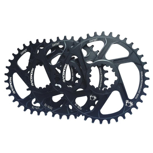 RACEWORK 7075-T6 For SRAM Mountain Bike Single Plate Round Bicycle Sprocket, Spec: 6mm 34T by RACEWORK