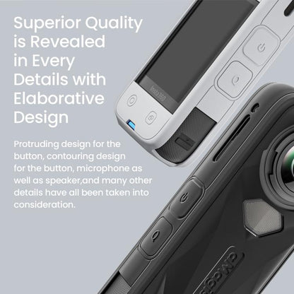 aMagisn Body Case For Insta360 X5 Action Camera Protective Accessories Gray by aMagisn